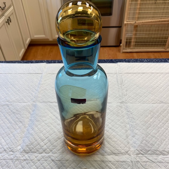 Waterford Other - Waterford  Evolution 12” decanter Turq & Amber